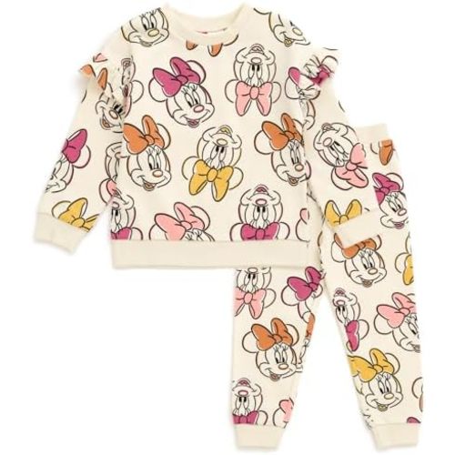 Disney Princess Minnie Mouse Winnie the Pooh The Aristocats Fleece Sweatshirt & Pants Outfit Set Newborn to Big Kid Sizes