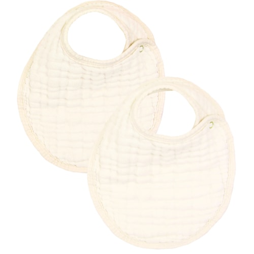 CLOUD MUSLIN™ BIB 2 PACK, Cream