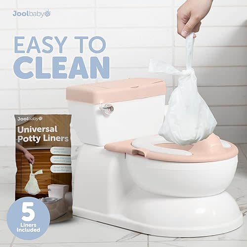 Real Feel 2-in-1 Potty + Folding Travel Potty Seat (Pink)