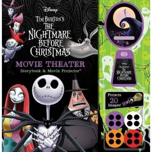 Disney: Tim Burton's the Nightmare Before Christmas Movie Theater Storybook & Movie Projector - by Editors of Studio Fun International (Hardcover)