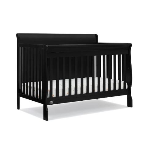Simmons Kids' Carter 6-in-1 Convertible Crib - Greenguard Gold Certified - Black Ebony