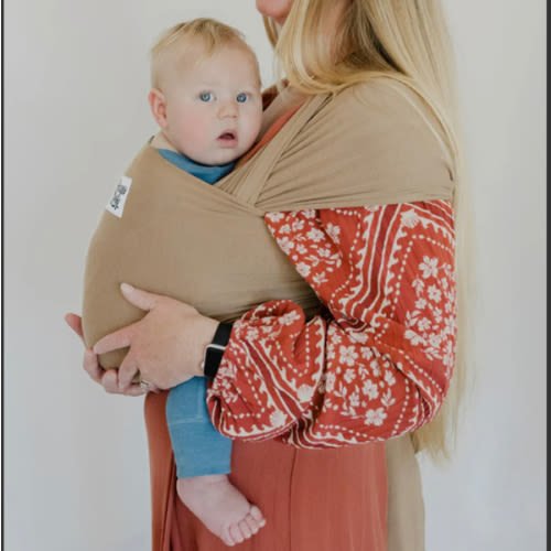 The Desert Beluga Baby Wrap | Tan Bamboo Baby Carrier - Beluga Baby Carriers