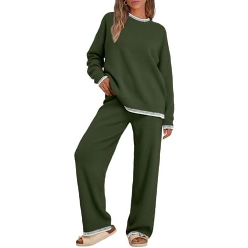 LILLUSORY 2 Piece Knit Lounge Sets Womens Matching Sweater Sets