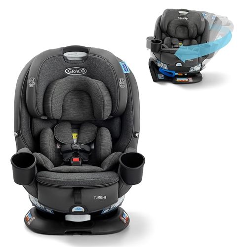 Turn2Me 3-in-1 Convertible Car Seat, Manchester, Featuring Headrest and Harness Adjust, Easy Installation and Steel Reinforced Frame