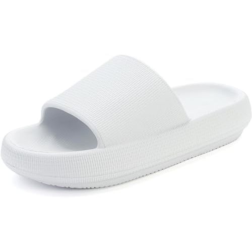 BRONAX Pillow Slippers for Women and Men | House Slides Shower Sandals | Cushioned Thick Sole