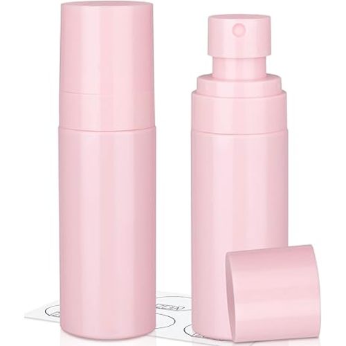 2 Pack Small Spray Bottle, 2OZ Travel Spray Bottle (Pink)