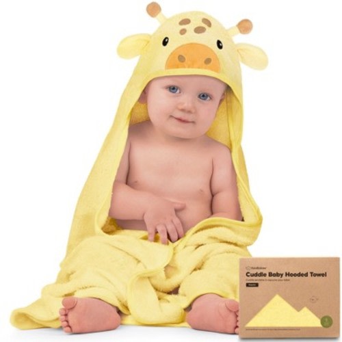 KeaBabies Cuddle Baby Hooded Towel, Organic Baby Bath Towel, Hooded Baby Towels, Baby Beach Towel for Newborn, Kids