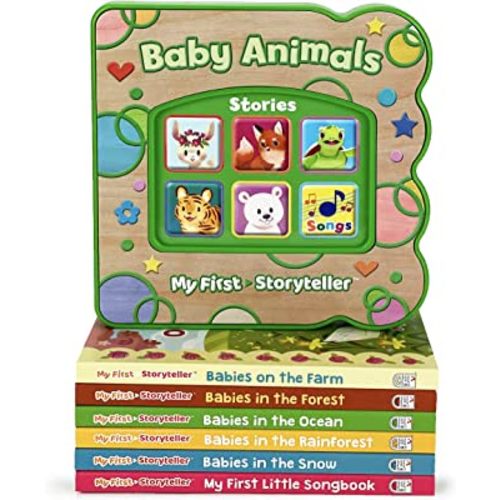My First Storyteller Baby Animal Stories - Toddlers Read & Sing Along Electronic Story Book & Music Player Library, Ages 1-4 (My First Storyteller: ... Music and Read-along Player With Books)