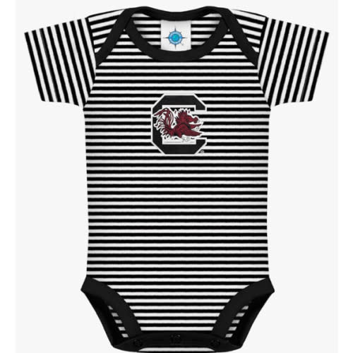 Creative Knitwear College Baby NCAA Infant Striped Bodysuit