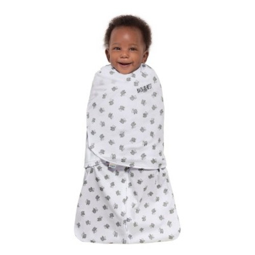 HALO Innovations Sleepsack 100% Cotton Swaddle Wrap - Lamb Scribble - White -  NB
