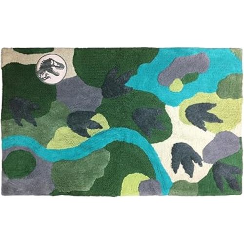 Franco Jurassic World 2 Kids Room Non Slip Area Rug, 30" in x 48" in, (Official Licensed Product)