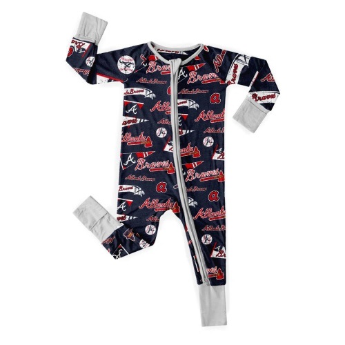 Atlanta Braves Baby Snug Fit Zippy for Style and Comfort – Bambyboo.com