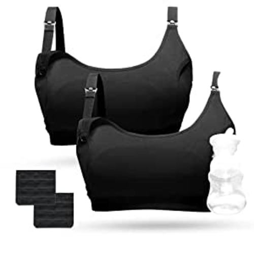 Amazon.com : Pumping Bra, Momcozy Hands Free Pumping Bras for Women 2 Pack Supportive Comfortable All Day Wear Pumping and Nursing Bra in One Holding Breast Pump for Spectra S2, Bellababy, Medela : Baby