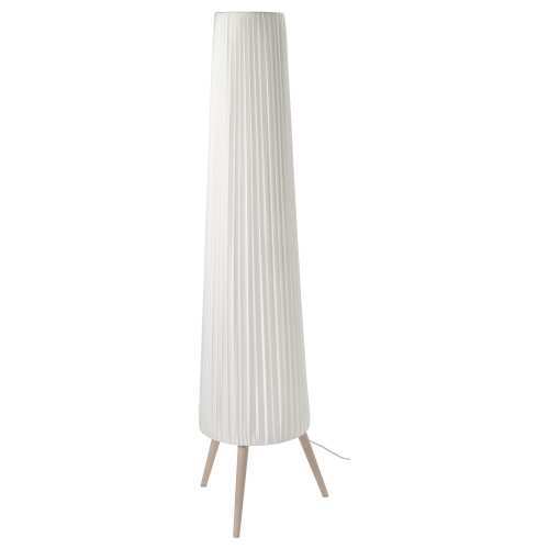 ÖKENSAND Floor lamp - beech/white