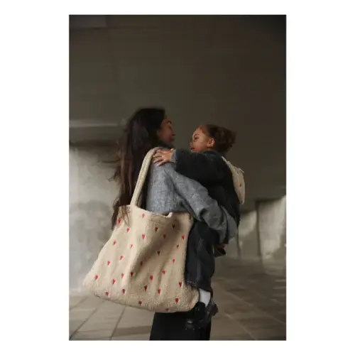 Studio Noos - Hearts mom-bag - Ecru | Smallable