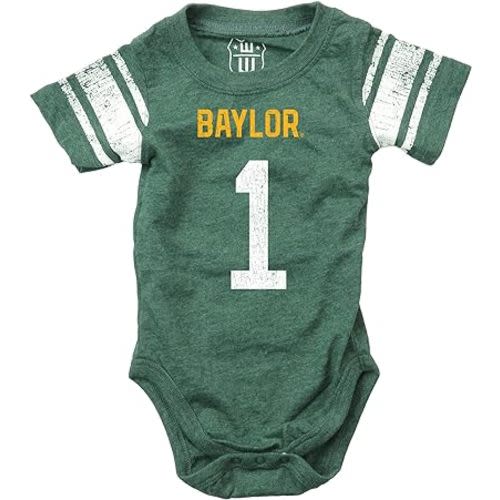 Wes and Willy Infant College Football Jersey One Piece Bodysuit