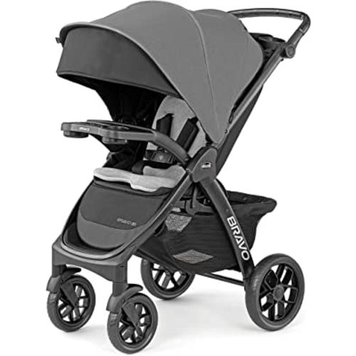 Chicco Bravo LE ClearTex Quick-Fold Stroller - Pewter | Grey