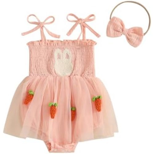 FIOMVA Baby Girl Lace Romper Bodysuit Outfits for Birthday,photoshoot,photography,Cake Smash,Gift