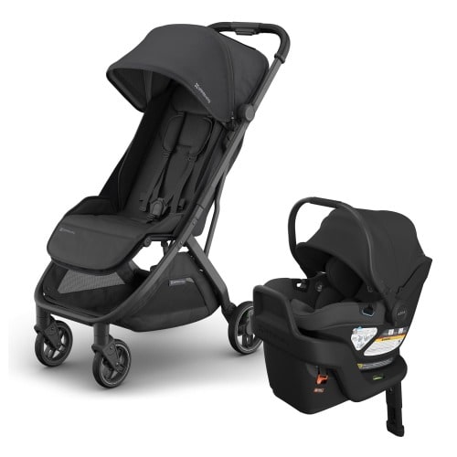 UPPAbaby Minu V3 Compact Stroller + Aria V2 Travel System Bundle - Jake