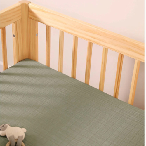 Babyletto All-Stages Midi Crib Sheet in GOTS Certified Organic Muslin Cotton