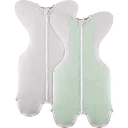 Susurration Baby Sleep Sack, Self-Soothing Swaddle for Newborns, Improves Sleep, Snug Fit Helps Calm Startle Reflex, Newborn Essentials for Baby, 2 Pack, 1-3 Months, 8-13 lb