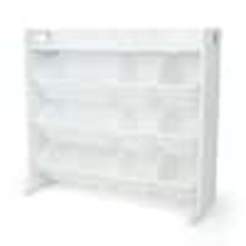 Humble Crew Cambridge 31.3 in. H White Toy Storage Organizer with Shelf and 9 Storage Bins WO304
