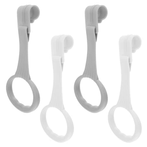 FAVOMOTO 4PCS Baby Pull up Rings, Portable Infant Walking Assistant Baby Playpen Safety Stand Ring Pull up Practice Bed Stand up Tool for Universal Walking Training Tool