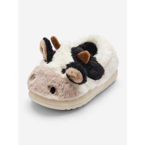 Adorable Plush Cow Non-Slip Kids' House Slippers(3pcs free shipping)