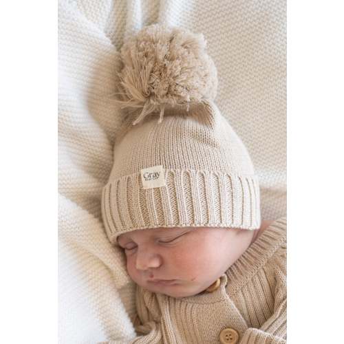 Bobble Hat | Fawn – TheGrayBearCompany