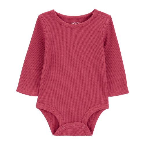 Baby Waffle Knit Long-Sleeve Bodysuit - Carter's | Carter's