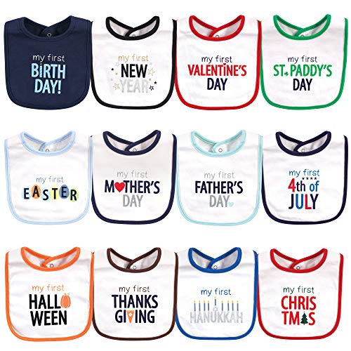 Hudson Baby Unisex BabyCotton Bibs