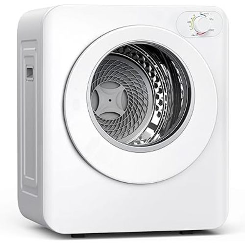 Euhomy Portable Clothes Dryer, 1.5 Cu.Ft. Portable Dryer, 850W Drying Machine with Front-Loading Stainless Steel Drum, 5 Functions, Suitable for Apartments, Dorms, RVs, Small Spaces