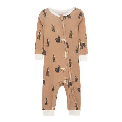 Alpaca Organic Cotton Zipper Pajama 9-12 months