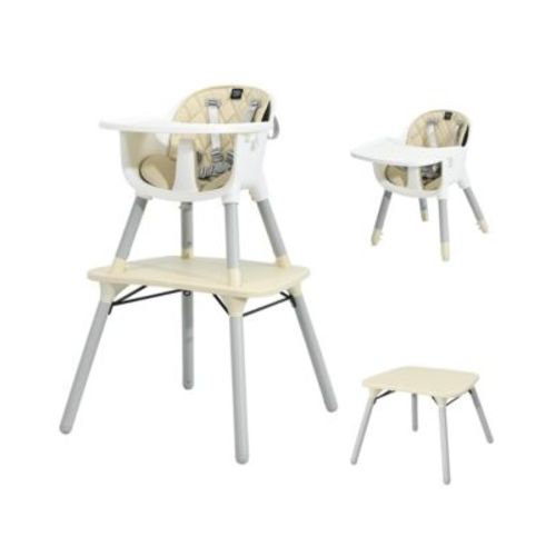Toddler 4 in 1 High Chair Convertible Table Chair Set