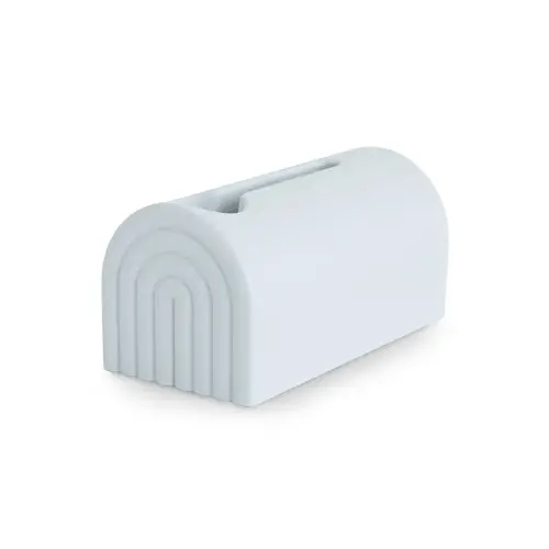 mushie Bath Spout Cover | Soft Silicone Bathtub Faucet Safety Guard for Kids | Universal Fit (Periwinkle)