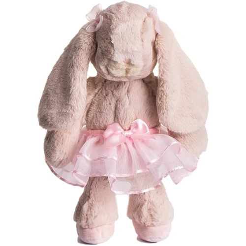 DILLY DUDU Ballerina/Ballet Bunny Plush Toy Stuffed Animal Rabbit Doll 10-inch(Pink)