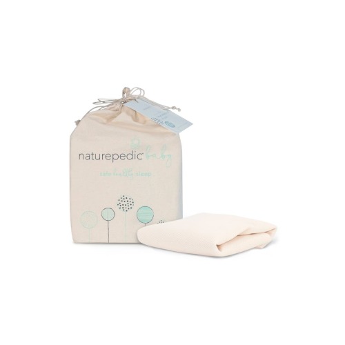 Organic Cotton Breathable Waterproof Fitted Crib Protector Pad