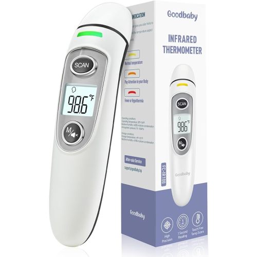 Baby Thermometer for Adults and Kids, Digital Accurate Ear and Forehead Thermometer with Fever Alarm, 1 Second Fast Result, FSA HSA Eligible, Easy to use, 2 in 1 Mode