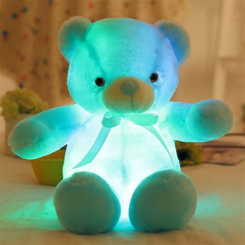 Eyicmarn LED Cartoon Teddy Bear Plush Doll Night Light Up Stuffed Animal Sleep Toy Gifts for Toddlers, Baby, Kids, Boys, Girls, Birthday, Valentines, Easter