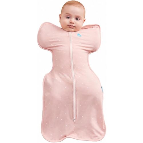 Love to Dream Swaddle UP, Baby Sleep Sack, Self-Soothing Swaddles for Newborns, Secure Fit Helps Calm Startle Reflex, New Born Essentials for Baby, 1.0 TOG, Small 8-13lbs, Powder Pink Twinkle