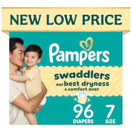 Pampers Swaddlers Sensitive Disposable Diapers Massive Pack - Size 7 - 96ct