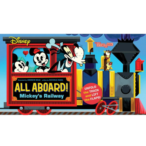 Disney All Aboard! Mickey’s Railway (An Abrams Extend-a-Book): A Board Book