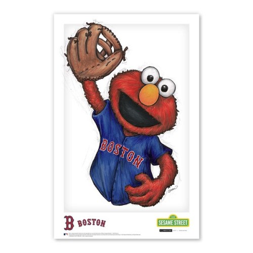 Elmo Boston Red Sox 11" x 17" Sesame Street Poster Print
