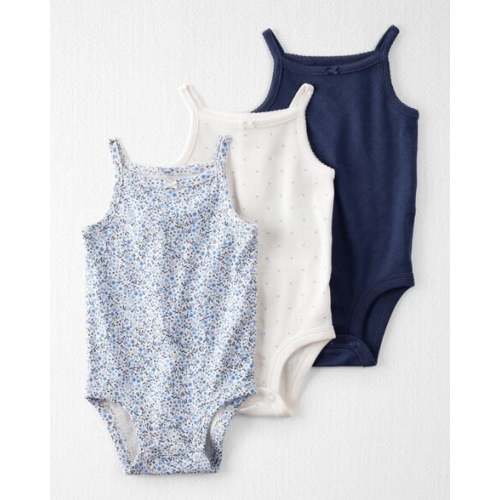 Baby 3-Pack Organic Cotton Rib Bodysuits - Little Planet | Carter's