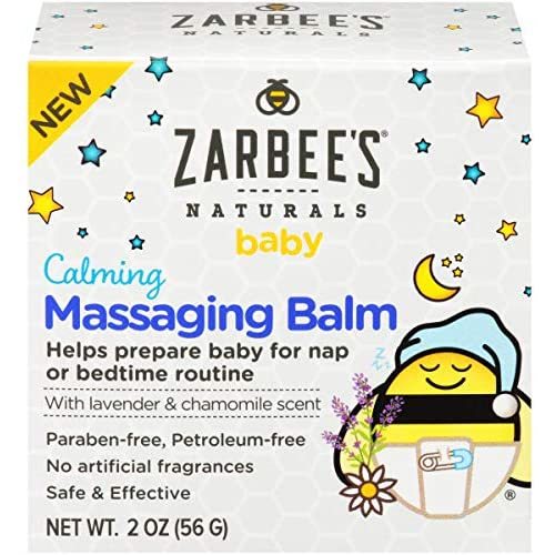 Zarbee's Baby Calming Massaging Balm with Shea Butter, Lavender and Chamomile, 2 Ounce