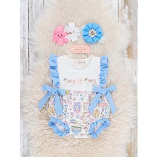 Storybook Carousel Magic Embroidered Bubble