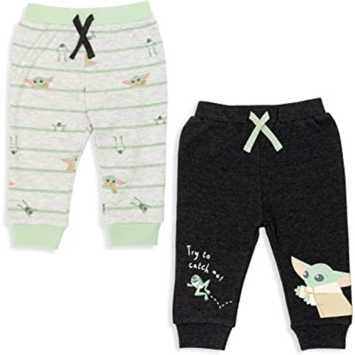 STAR WARS Darth Vader Stormtrooper C-3PO Chewbacca R2-D2 Baby Yoda 2 Pack Jogger Pants Newborn to Infant