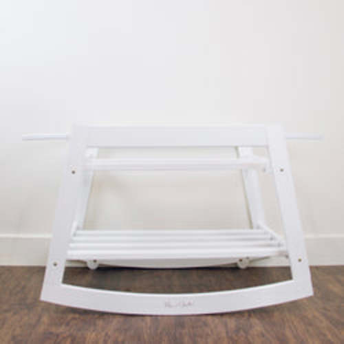 Classic RockingMoses Bassinet Standwith brakeWhite