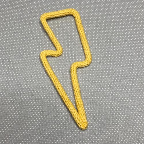 Lighting Bolt, Knitted Wire Wall Art, Nursery Decor, French Knitting Wire Art Wall Hanging, Baby Room, Baby Shower Decoration