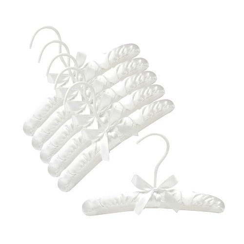 10" Baby Satin Padded Hangers (White)